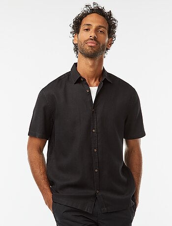 Camisa de manga corta lisa