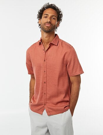 Camisa de manga corta lisa