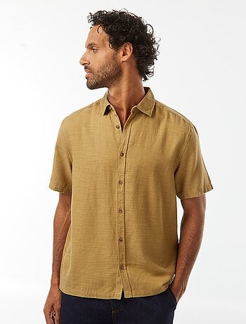 Camisa de manga corta lisa