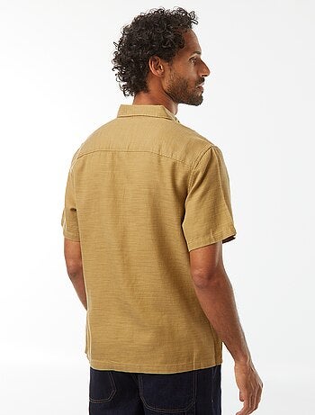 Camisa de manga corta lisa