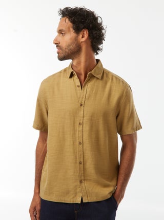 Camisa de manga corta lisa