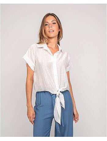 Camisa de manga corta lurex ONYX