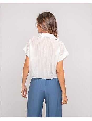 Camisa de manga corta lurex ONYX