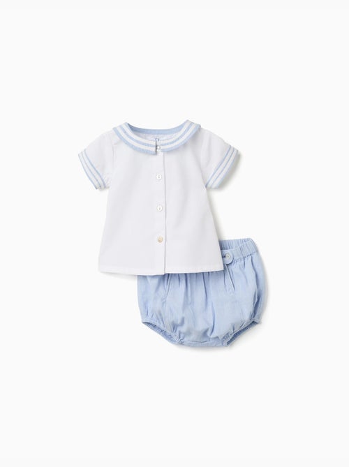 Camisa de manga corta + pantalón corto de algodón - Kiabi