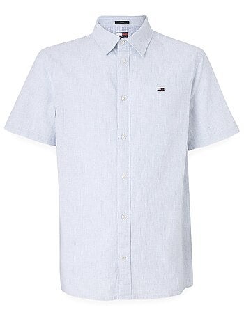 Camisa de rayas para hombre Tommy Hilfiger Linen Blend