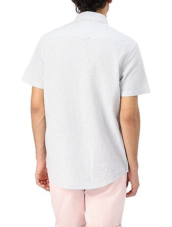 Camisa de rayas para hombre Tommy Hilfiger Linen Blend