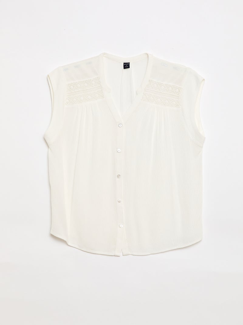 Camisa de manga corta So Easy Blanco - Kiabi
