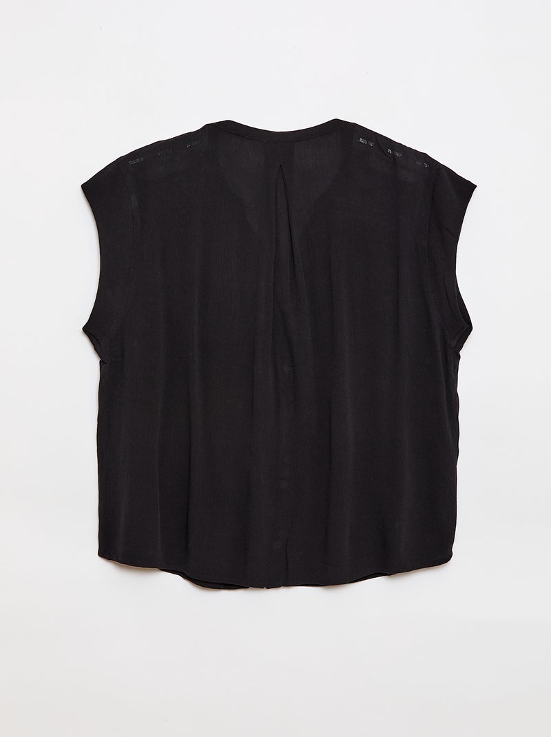Camisa de manga corta So Easy Negro - Kiabi