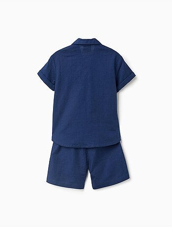 Camisa de manga corta y bermudas de algodón
