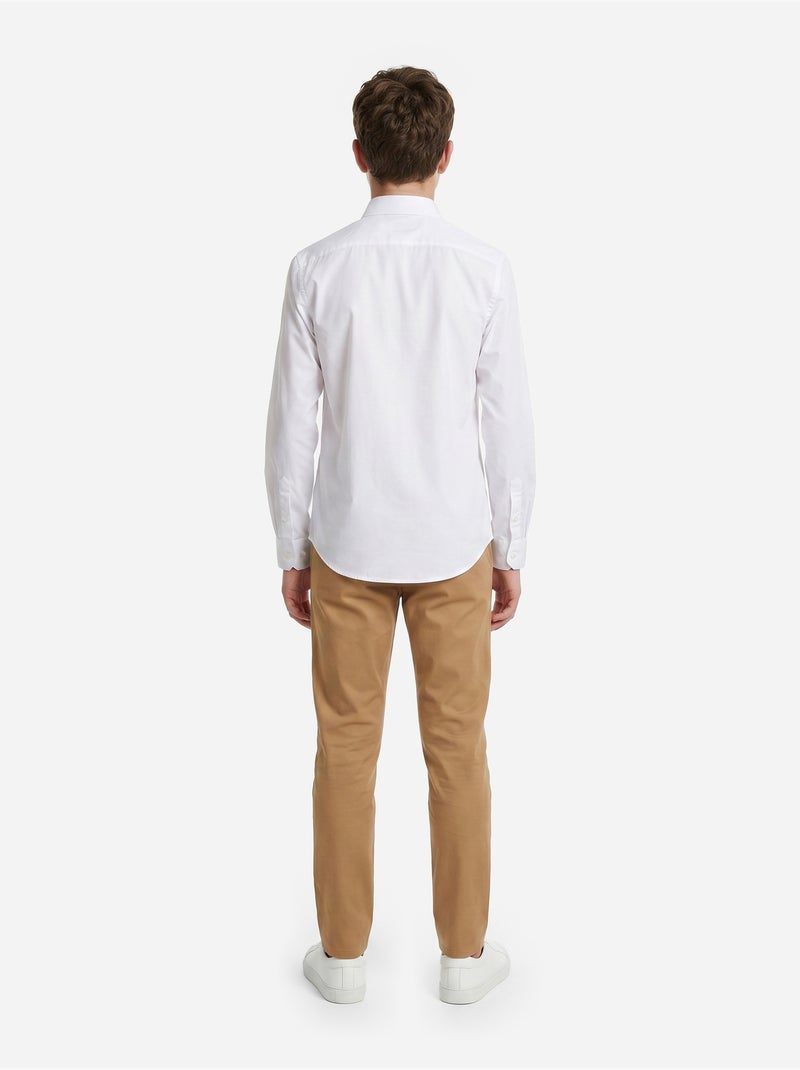 Camisa de manga larga - Yves Enzo Blanco - Kiabi