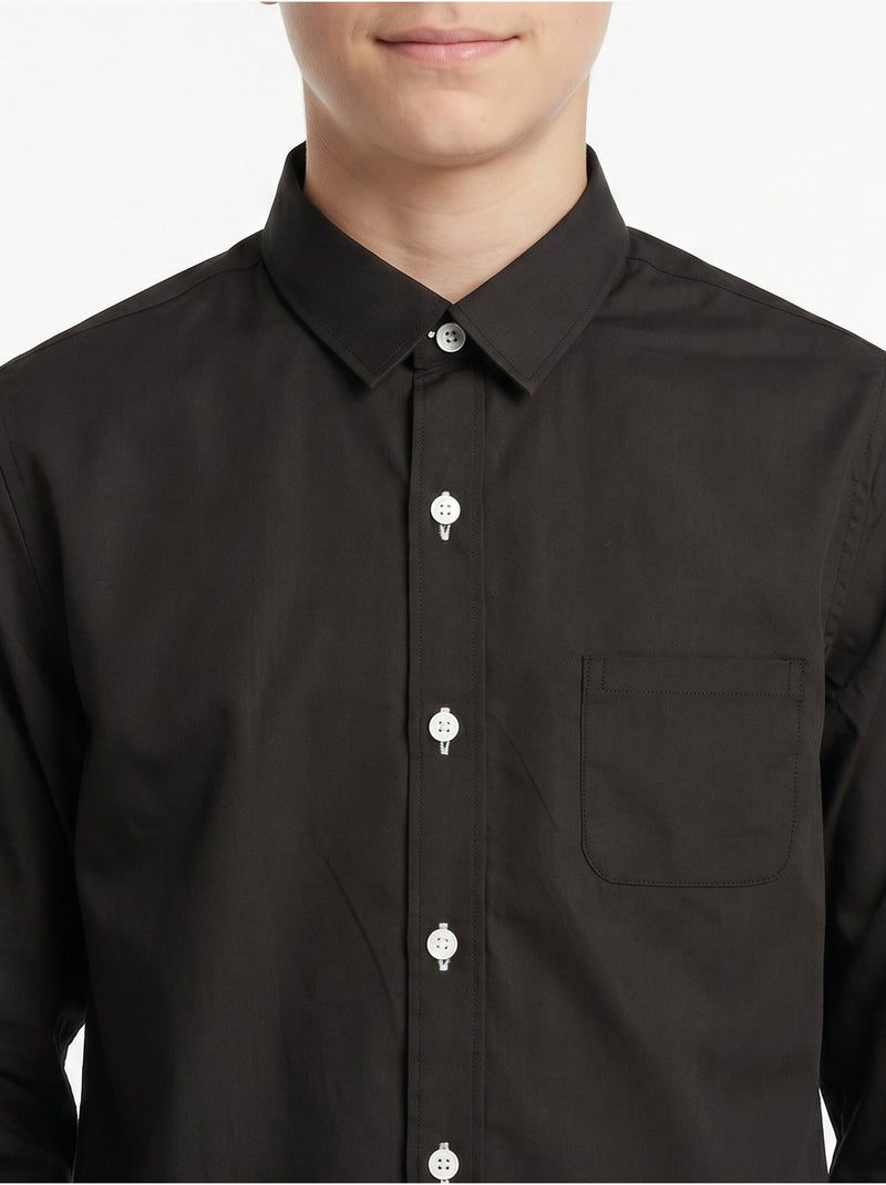 Camisa de manga larga - Yves Enzo Negro - Kiabi