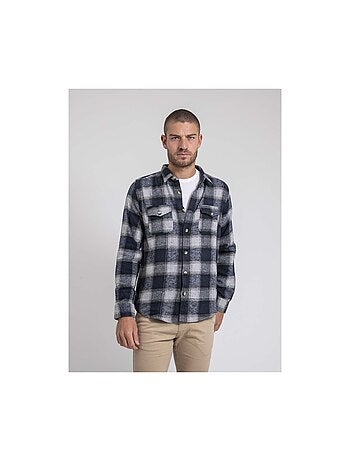 Camisa de manga larga a cuadros de puro algodón franela TELOROK