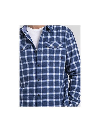 Camisa de manga larga a cuadros de puro algodón franela TOLFOX