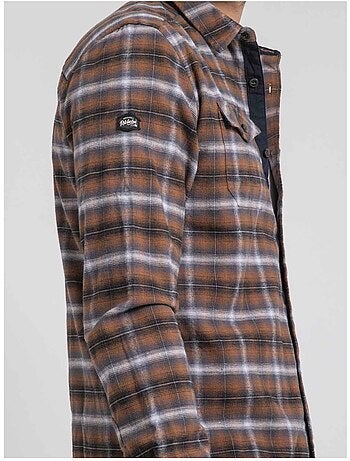 Camisa de manga larga a cuadros de puro algodón franela TOLTIVIO