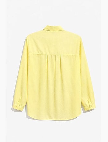Camisa de manga larga abotonada con bolsillo mixray