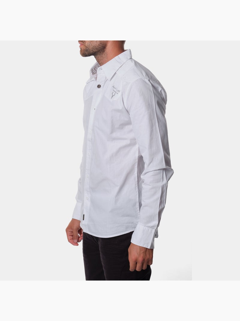 Camisa de manga larga Blanco - Kiabi
