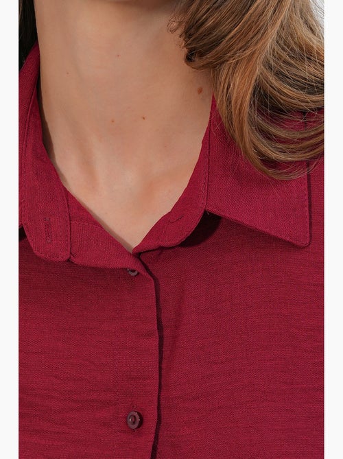 Camisa de manga larga bordada con cierre de botones bdart - Kiabi