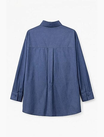 Camisa de manga larga con botones de algodón mixray