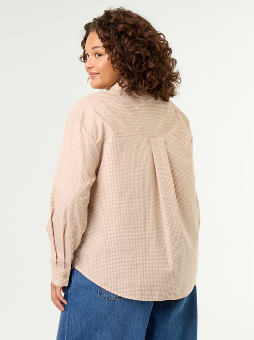 Camisa de manga larga con cuello lavallière - Kiabi Camisa de manga larga con cuello lavallière - Kiabi