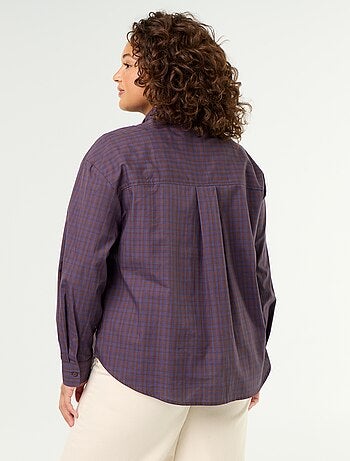 Camisa de manga larga y cuello lavallière