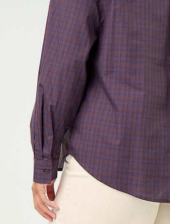 Camisa de manga larga y cuello lavallière