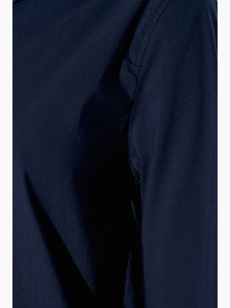 Camisa de manga larga con cut-out dilvin Azul marino - Kiabi