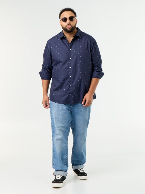 Camisa de manga larga con estampado - Kiabi
