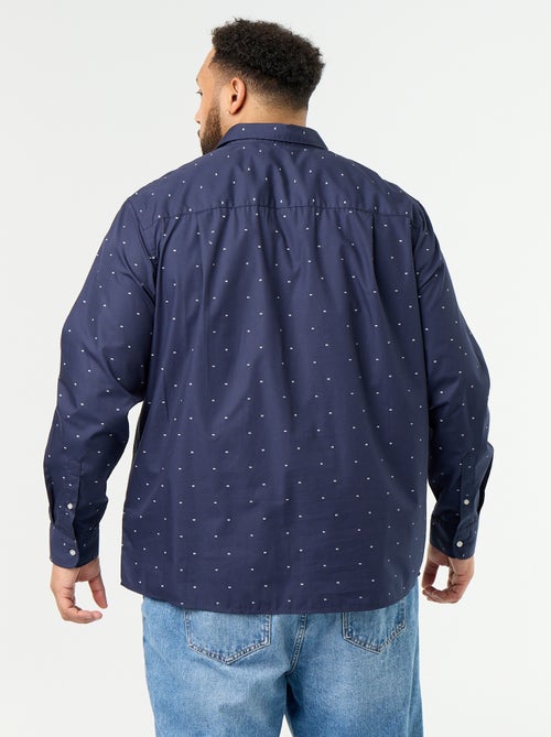 Camisa de manga larga con estampado - Kiabi