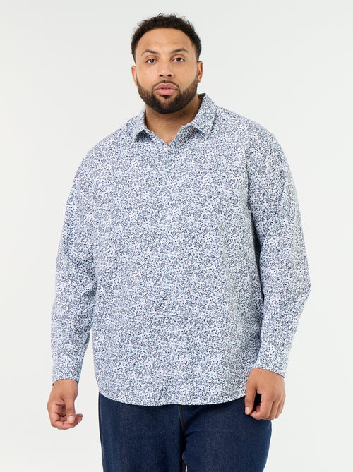 Camisa de manga larga con estampado - Kiabi