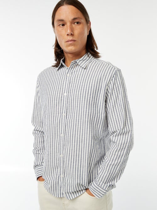 Camisa de manga larga corte cómodo - Kiabi