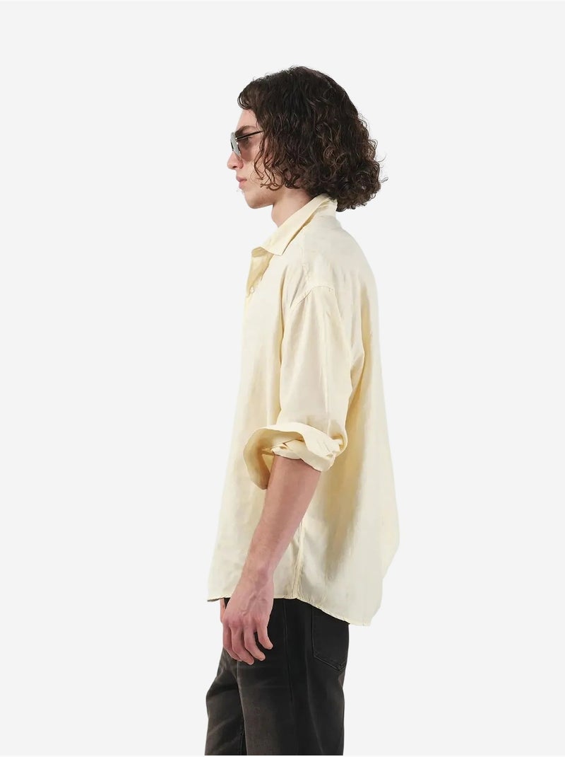 Camisa de manga larga de ajuste relajado giesto Crudo - Kiabi