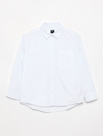 Camisa de manga larga de algodón