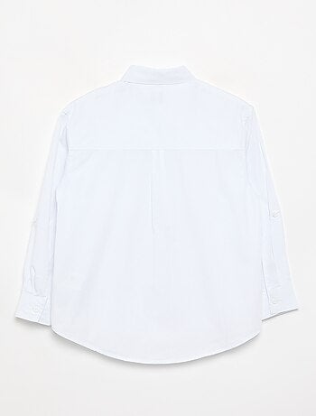 Camisa de manga larga de algodón
