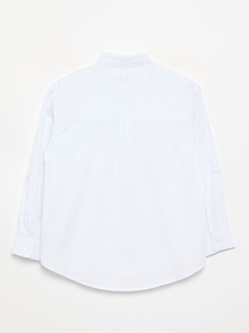 Camisa de manga larga de algodón - Kiabi
