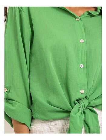 Camisa de manga larga de algodón ORINE