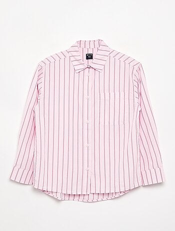 Camisa de manga larga de algodón