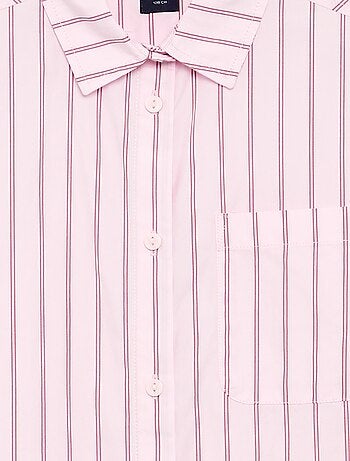 Camisa de manga larga de algodón