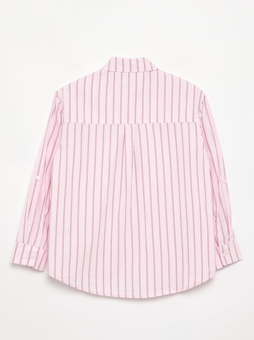 Camisa de manga larga de algodón - Kiabi