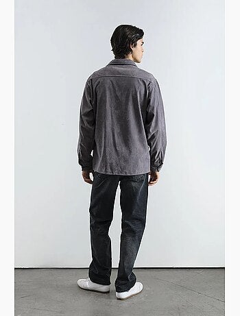 Camisa de manga larga de corte regular bordada giesto