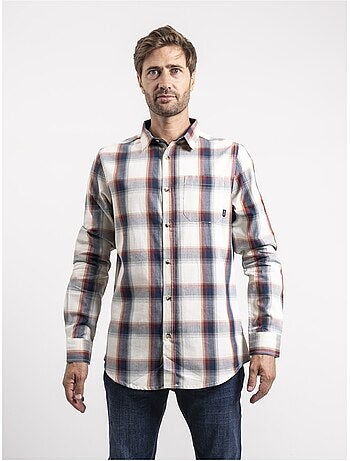 Camisa de manga larga de cuadros de puro algodón TOBILET