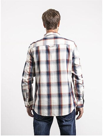 Camisa de manga larga de cuadros de puro algodón TOBILET