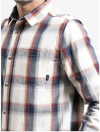 Camisa de manga larga de cuadros de puro algodón TOBILET