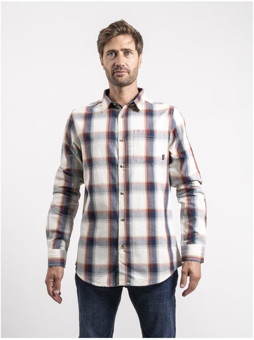 Camisa de manga larga de cuadros de puro algodón TOBILET - Kiabi