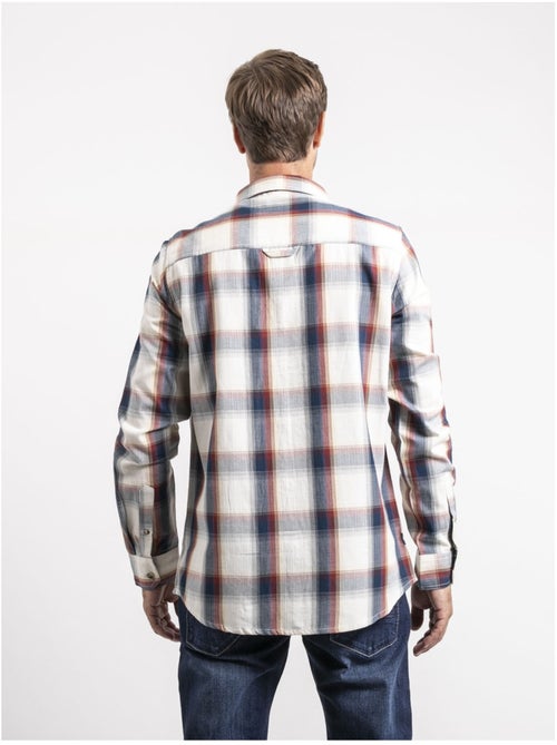 Camisa de manga larga de cuadros de puro algodón TOBILET - Kiabi
