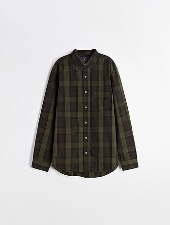 Camisa de manga larga de cuadros, MO Fashion