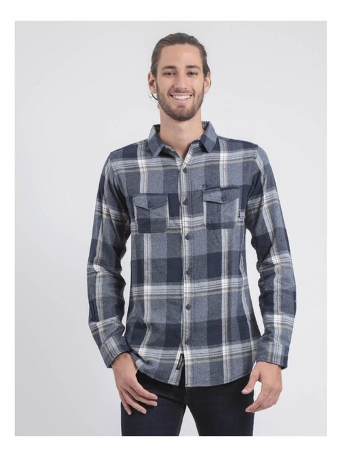 Camisa de manga larga de cuadros TACULA - Kiabi