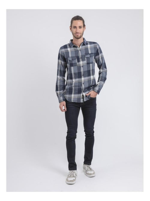 Camisa de manga larga de cuadros TACULA - Kiabi