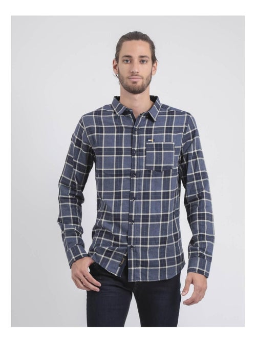 Camisa de manga larga de cuadros TADULOR - Kiabi