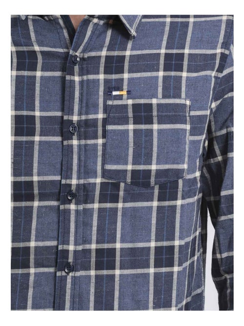 Camisa de manga larga de cuadros TADULOR - Kiabi