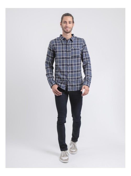 Camisa de manga larga de cuadros TADULOR - Kiabi